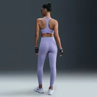 Nike One женская С высокой Талией 7/8 лосины с карманамицвет фиолетовый
