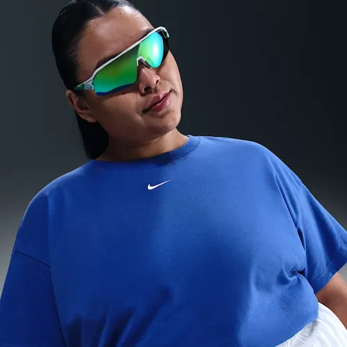 Nike Sportswear Essential жіноча футболка (великі розміри) блакитний