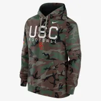 USC Trojans Military Appreciation Club Men’s Nike College Pullover Толстовка з капюшоном колір зелений
