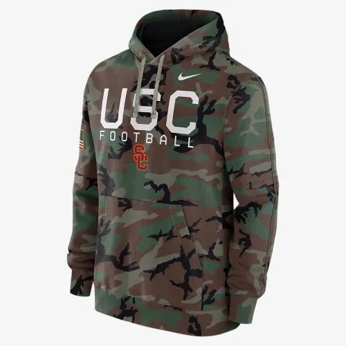USC Trojans Military Appreciation Club Men’s Nike College Pullover Толстовка з капюшоном колір зелений
