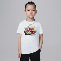 Nike Air Jordan Little детские Dunk Comics футболка цвет белый