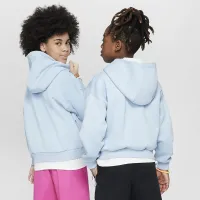 Nike SB Icon Fleece EasyOn Big дитячі оверсайз Pullover Толстовка з капюшоном блакитний