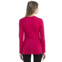 Футболка Icebreaker Merino 200 Oasis Long Sleeve Crewe Thermal 1043758511 - Розовая