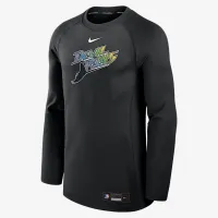 Tampa Bay Rays Authentic Collection Game Time чоловічі Nike Dri-FIT MLB Pullover Crew колір чорний