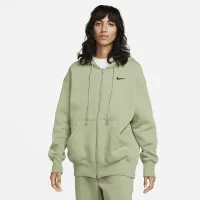Nike Sportswear Phoenix Fleece женская оверсайз Full-Zip Толстовка с капюшоном цвет зеленый