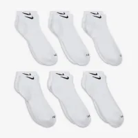 Nike Everyday Plus Cushioned тренувальні Low шкарпетки (6 пар) колір білий