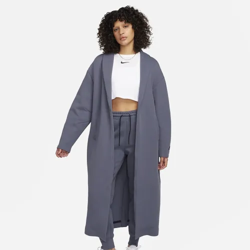 Nike Sportswear Tech Fleece женская оверсайз Duster Куртка цвет серый