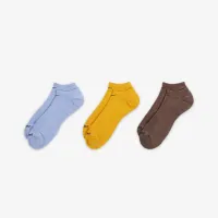 Nike Everyday Plus Cushion тренувальні No-Show шкарпетки (3 пар) різнокольорові