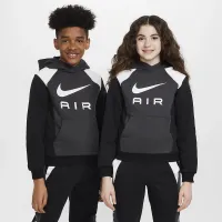 Nike Air Big детские Pullover Толстовка с капюшоном цвет серый