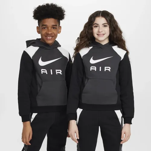 Nike Air Big детские Pullover Толстовка с капюшоном цвет серый