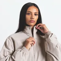 NikeSKIMS Woven Nylon жіноча оверсайз Track Куртка колір коричневий