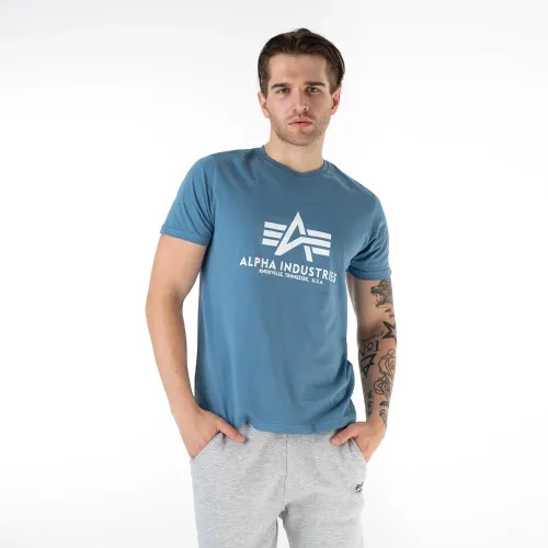 Футболка Alpha Industries Basic T-shirt 100501538 - Голубая