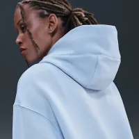 Nike Sportswear Phoenix Fleece женская оверсайз Pullover Толстовка с капюшоном синий