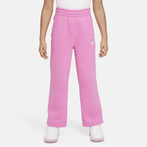 Nike Sportswear Club Fleece Big дитячі (Girls') Wide-Leg Pants Pink