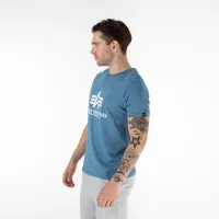 Футболка Alpha Industries Basic T-shirt 100501538 - Голубая