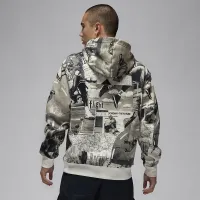 Nike Jordan Brooklyn Fleece мужские Printed Pullover Толстовка с капюшоном цвет черный