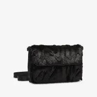 Nike Sportswear Futura 365 Faux Fur Crossbody сумка (1L) цвет черный