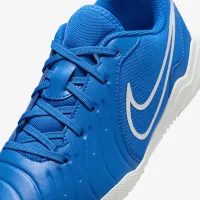 Nike Jr. Tiempo Legend 10 Club Little/Big детские Indoor/Court Low-Top Soccer Кроссовки синий