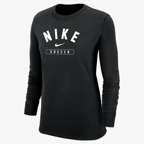 Nike Swoosh женская Soccer Long-Sleeve футболка цвет черный