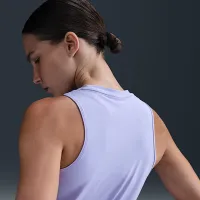 Nike One Classic жіноча Dri-FIT Tank Top колір фіолетовий