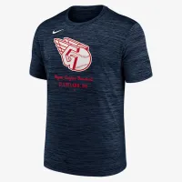 Cleveland Guardians Velocity мужские Nike Dri-FIT MLB футболка синий