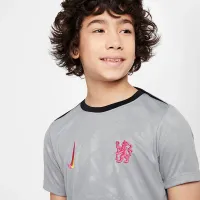 Chelsea FC Academy Pro Third Big детские Nike Dri-FIT Soccer Pre-Match Top цвет серый