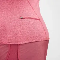 Nike Dri-FIT Swift Element UV женская 1/4-Zip Running Top (большие размеры) Pink
