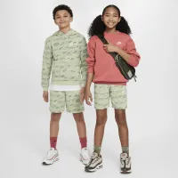 Nike Sportswear Club Big детские French Terry шорты цвет зеленый