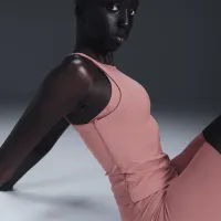 Nike Zenvy Rib женская Dri-FIT Tank Top Pink