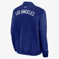 Los Angeles Dodgers Authentic Collection Dugout чоловічі Nike MLB Full-Zip Bomber Куртка блакитний