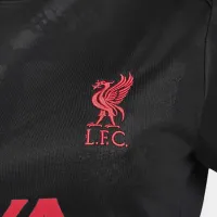 Liverpool FC Academy Pro Third жіноча Nike Dri-FIT Soccer Pre-Match Top колір чорний