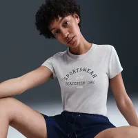 Nike Sportswear Phoenix жіноча Slim Short-Sleeve футболка колір сірий