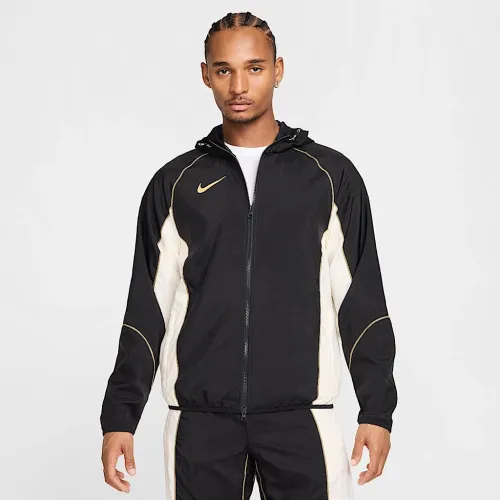 Nike Strike+ мужские Water-Repellent Hooded Soccer Куртка цвет черный
