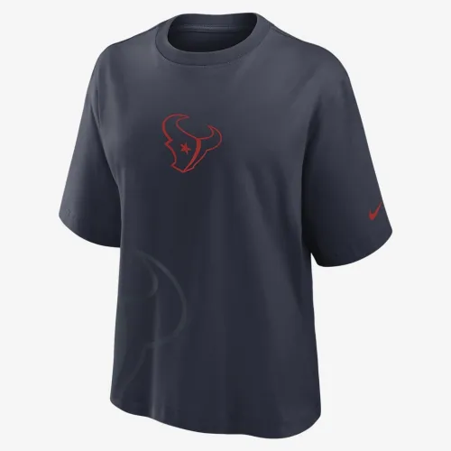 Houston Texans Boxy жіноча Nike NFL футболка колір чорний