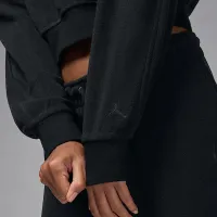 Nike Jordan Flight Fleece жіноча Quarter-Zip Top колір чорний