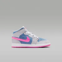 Nike Jordan 1 Mid SE Little дитячі Кросівки блакитний