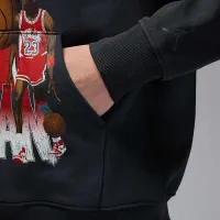 Nike Jordan Flight Fleece чоловічі Graphic Pullover Толстовка з капюшоном колір чорний