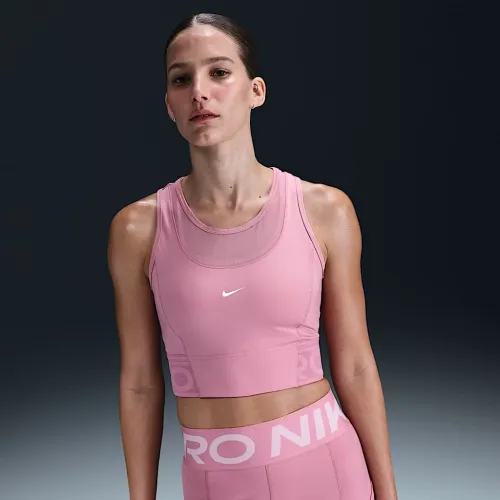Nike Pro женская Dri-FIT Cropped Tank Top Pink