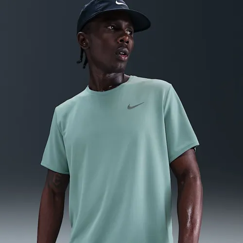 Nike Miler мужские Dri-FIT UV Short-Sleeve Running Top цвет зеленый