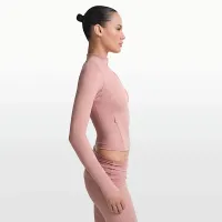 NikeSKIMS Matte женская Mock-Neck Full-Zip Куртка цвет красный