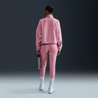 Nike One женская Therma-FIT оверсайз 1/2-Zip Fleece Top Pink