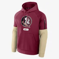 Florida State Seminoles Fitness Men’s Nike Therma College Pullover Толстовка з капюшоном колір червоний