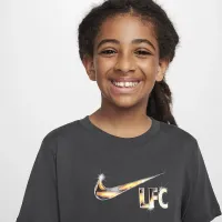 Liverpool FC Swoosh Big детские Nike Soccer футболка цвет серый