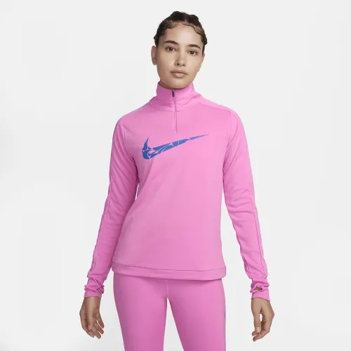 Nike Swoosh женская Dri-FIT 1/4-Zip Mid Layer цвет красный