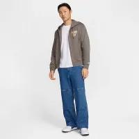 Nike SB Fleece Front-Zip Skate Толстовка з капюшоном колір сірий