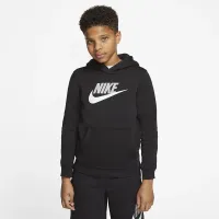 Nike Sportswear Club Fleece Big Kids’ Pullover Толстовка з капюшоном колір чорний