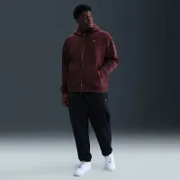 Nike Solo Swoosh мужские Full-Zip Fleece Толстовка с капюшоном цвет красный