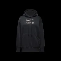 Nike Sportswear Phoenix Fleece женская оверсайз Pullover Graphic Толстовка с капюшоном цвет черный