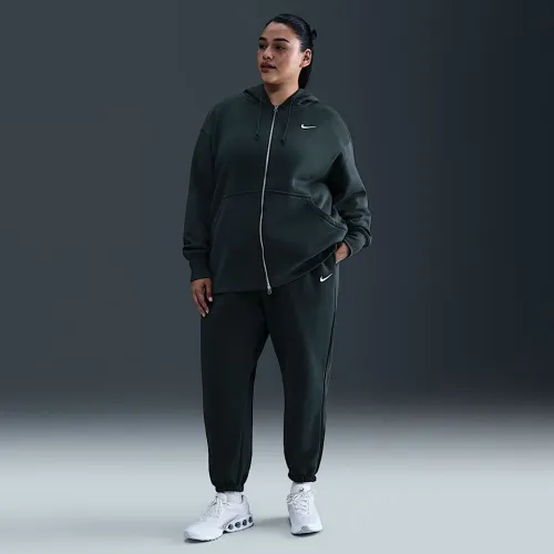 Nike Sportswear Phoenix Fleece жіноча З високою талією оверсайз Sweatpants (великі розміри) колір зелений