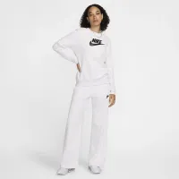 Nike Sportswear Club Fleece жіноча Mid-Rise Wide-Leg Sweatpants колір коричневий